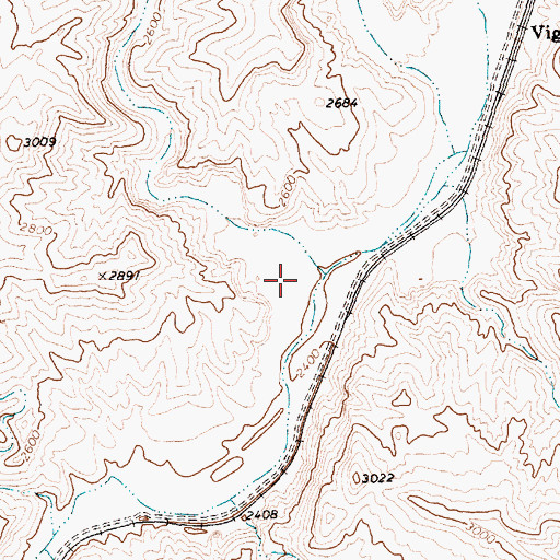 Topographic Map of Hackberry Canyon, NV