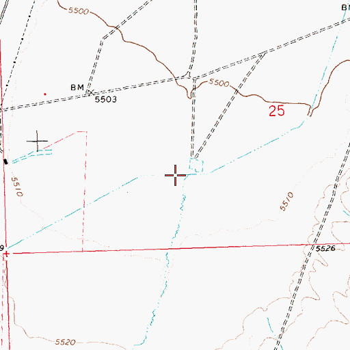 Topographic Map of Hamlin Valley Wash, NV