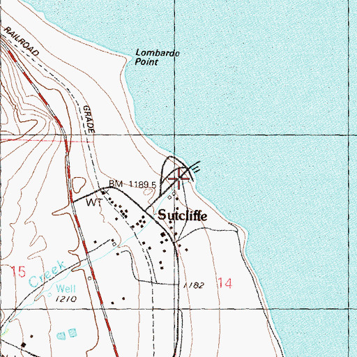 Topographic Map of Hardscrabble Creek, NV
