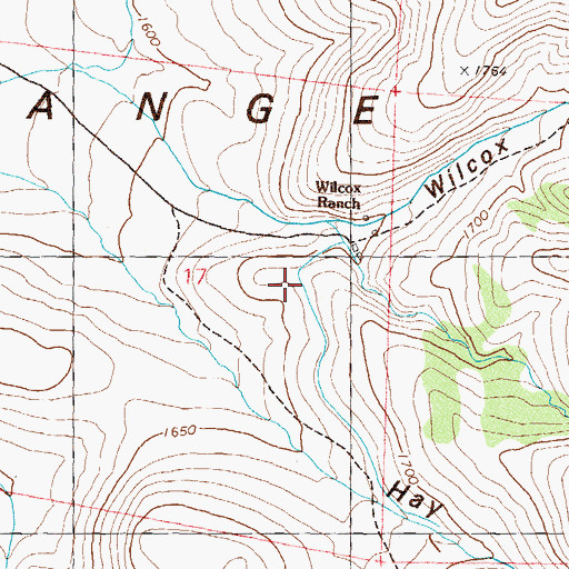Topographic Map of Hay Canyon, NV