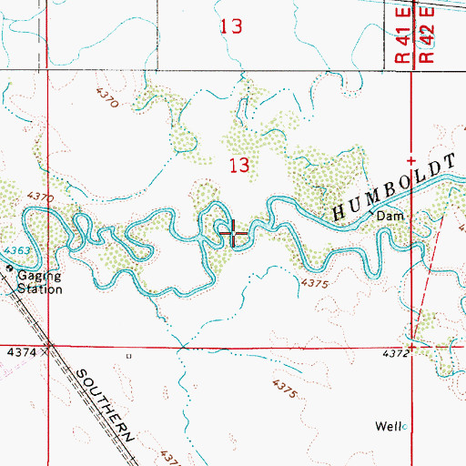 Topographic Map of Herrin Slough, NV