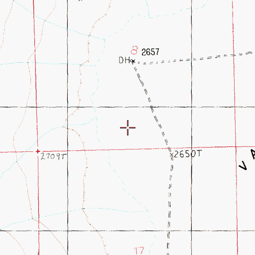 Topographic Map of Hidden Valley, NV