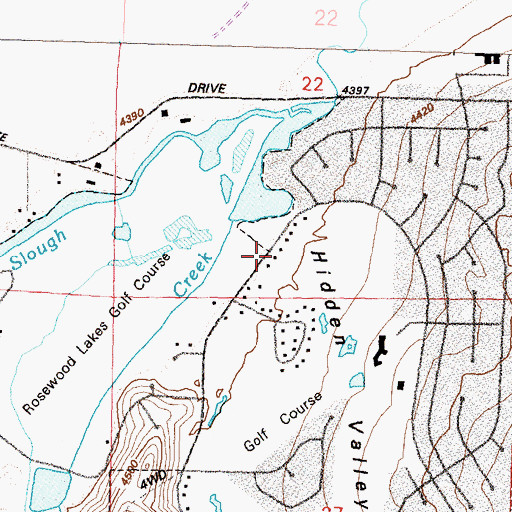 Topographic Map of Hidden Valley, NV