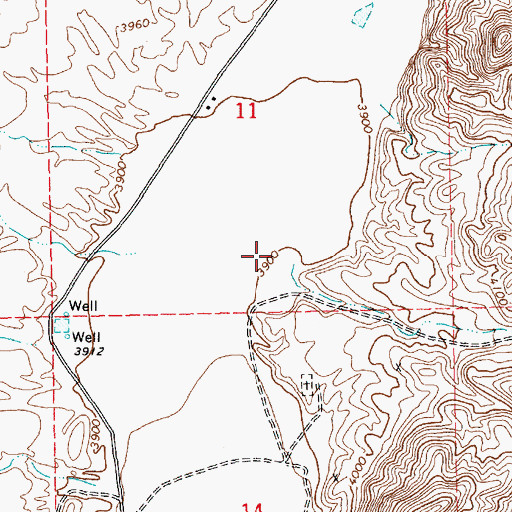 Topographic Map of Hiko Canyon, NV