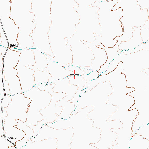 Topographic Map of Hildebrand Canyon, NV