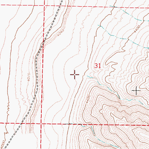 Topographic Map of Hobo Canyon, NV