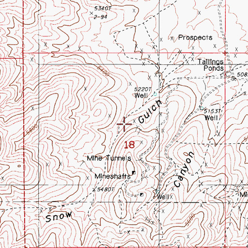Topographic Map of Holcomb Cabin, NV