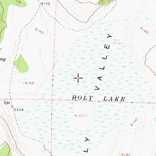 Topographic Map of Holy Valley, NV
