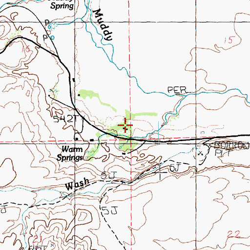 Topographic Map of Home Ranch, NV