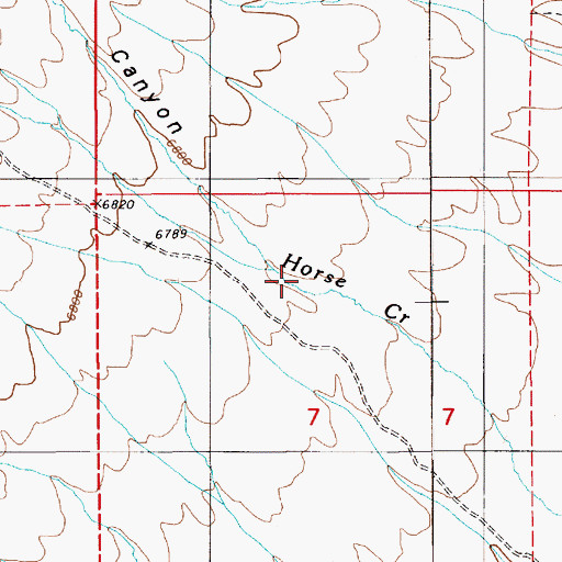 Topographic Map of Horse Canyon, NV