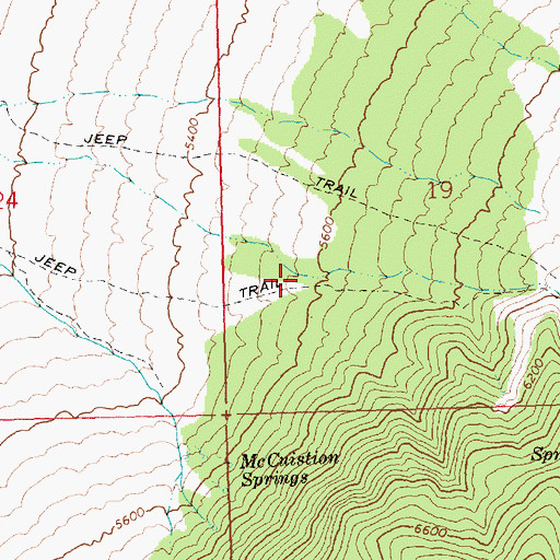 Topographic Map of Horse Canyon, NV