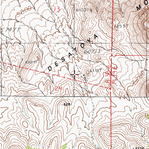 Topographic Map of Horse Canyon, NV