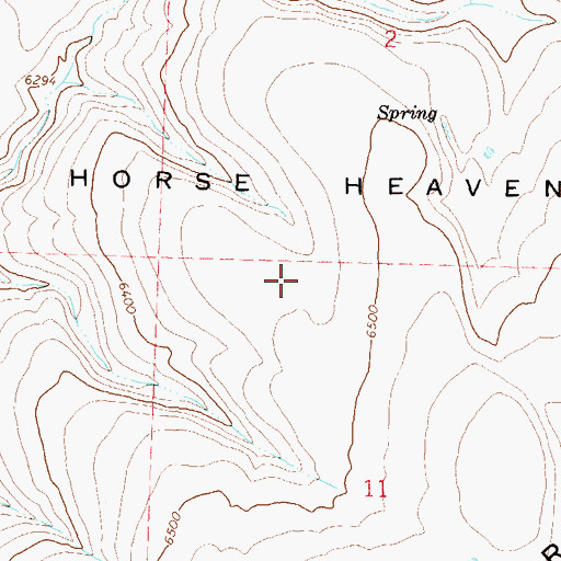 Topographic Map of Horse Heaven, NV