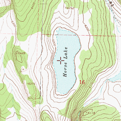 Topographic Map of Horse Lake, NV