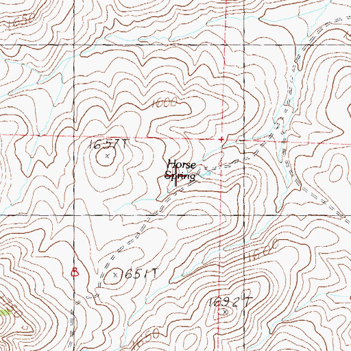 Topographic Map of Horse Spring, NV