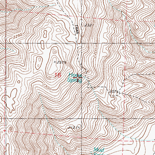 Topographic Map of Horse Spring, NV