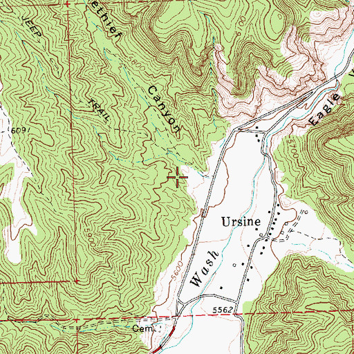 Topographic Map of Horsethief Canyon, NV