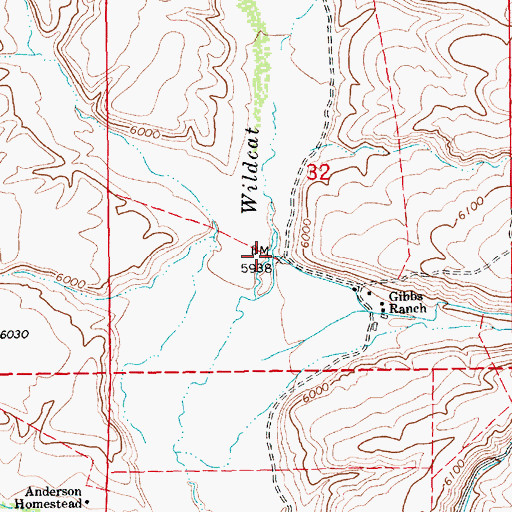 Topographic Map of Hot Creek, NV