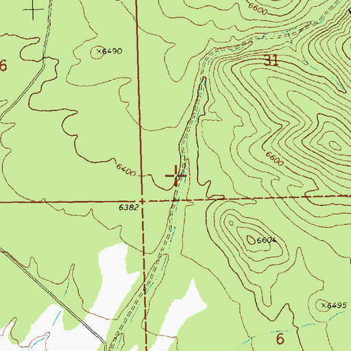 Topographic Map of Hulse Canyon, NV