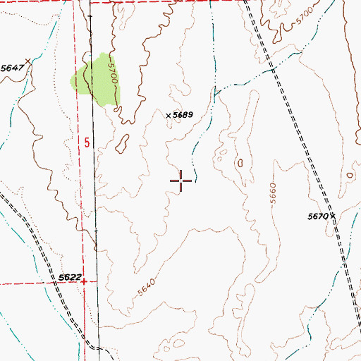 Topographic Map of Hulse Creek, NV