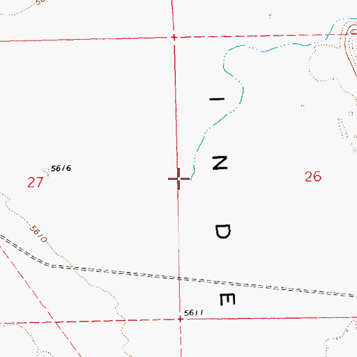 Topographic Map of Independence Creek, NV