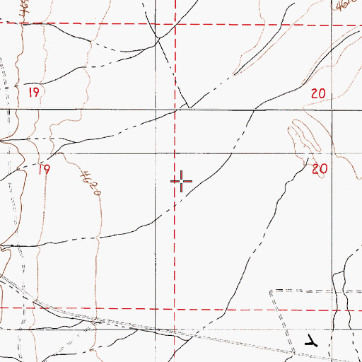 Topographic Map of Indian Creek, NV