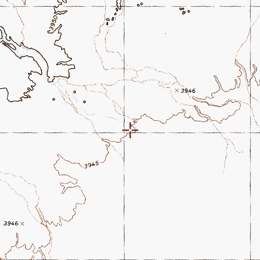 Topographic Map of Indian Creek, NV