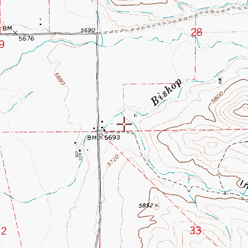 Topographic Map of Indian Hollow, NV