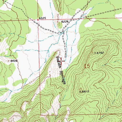 Topographic Map of Indian Springs, NV