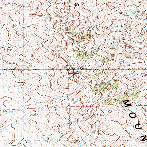 Topographic Map of Ireteba Peaks, NV