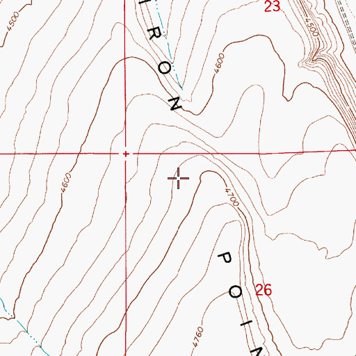 Topographic Map of Iron Point, NV