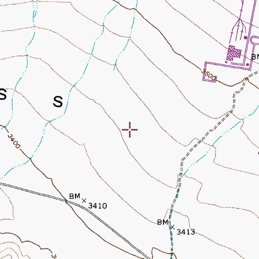 Topographic Map of Jackass Flats, NV