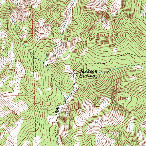 Topographic Map of Jackson Spring, NV