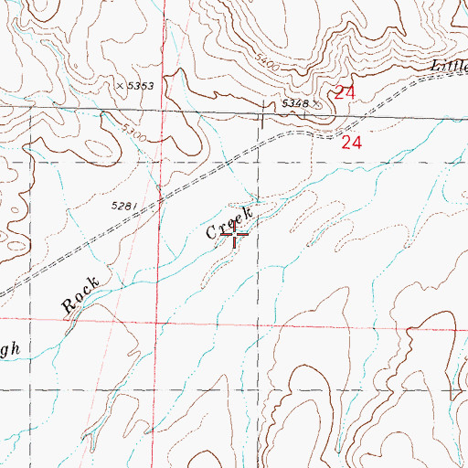 Topographic Map of Jims Creek, NV