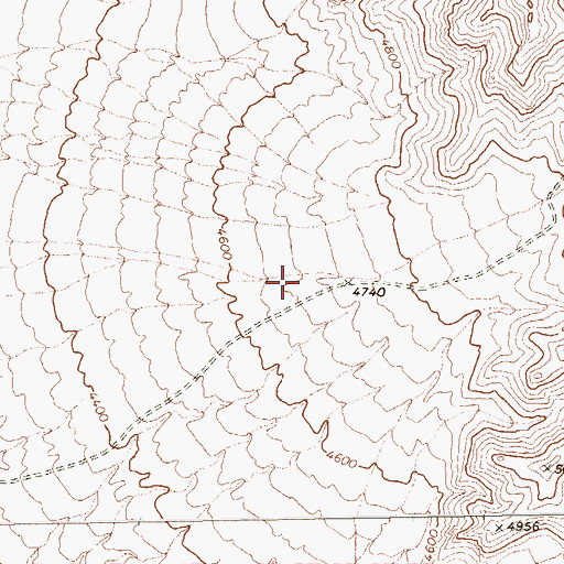 Topographic Map of Joe May Canyon, NV