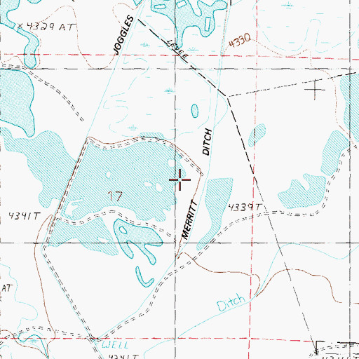 Topographic Map of Joggles Ditch, NV