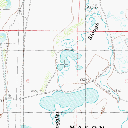 Topographic Map of Joggles Slough, NV