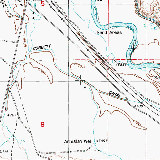 Topographic Map of Johnson Ranch, NV