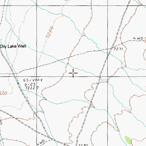 Topographic Map of Jones Canyon, NV