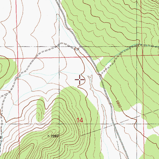 Topographic Map of Jones Canyon, NV