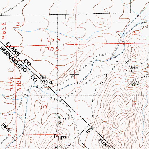 Topographic Map of Juan, NV