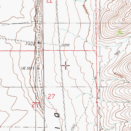 Topographic Map of Judd Canyon, NV