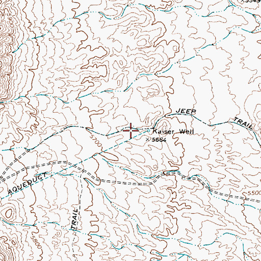 Topographic Map of Kaiser Well, NV