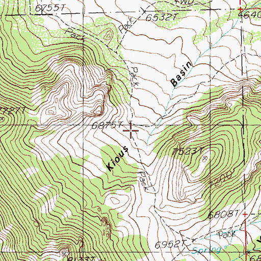 Topographic Map of Kious Basin, NV