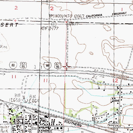 Topographic Map of K2B Canal, NV
