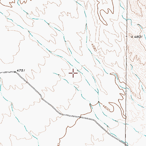 Topographic Map of La Plata Canyon, NV