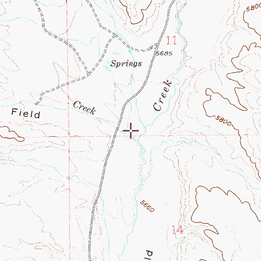 Topographic Map of Lake Creek, NV