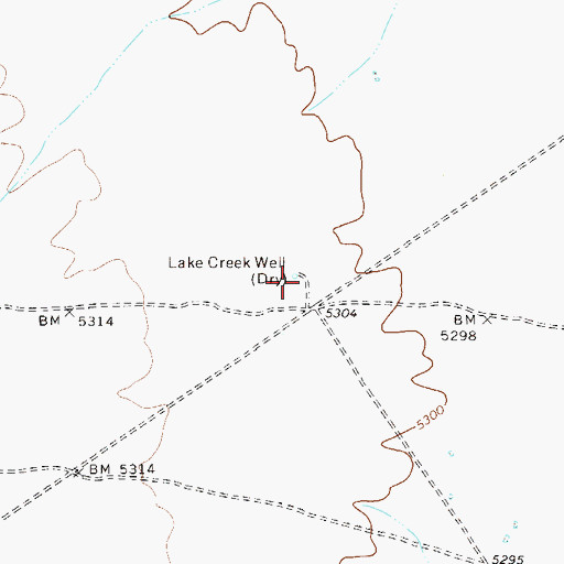 Topographic Map of Lake Creek Well, NV