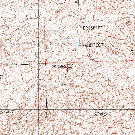 Topographic Map of Lakeside Mine, NV