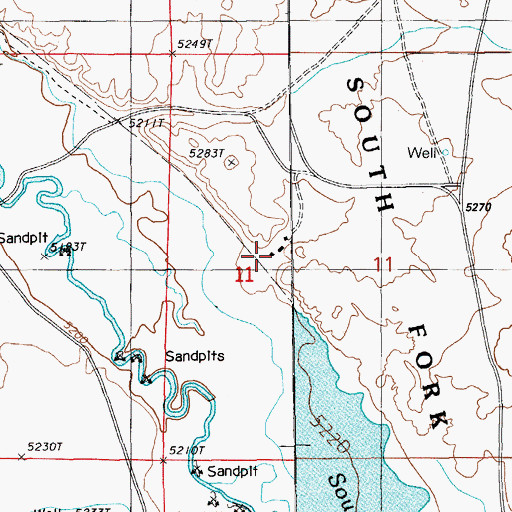 Topographic Map of Landa Home Ranch (historical), NV